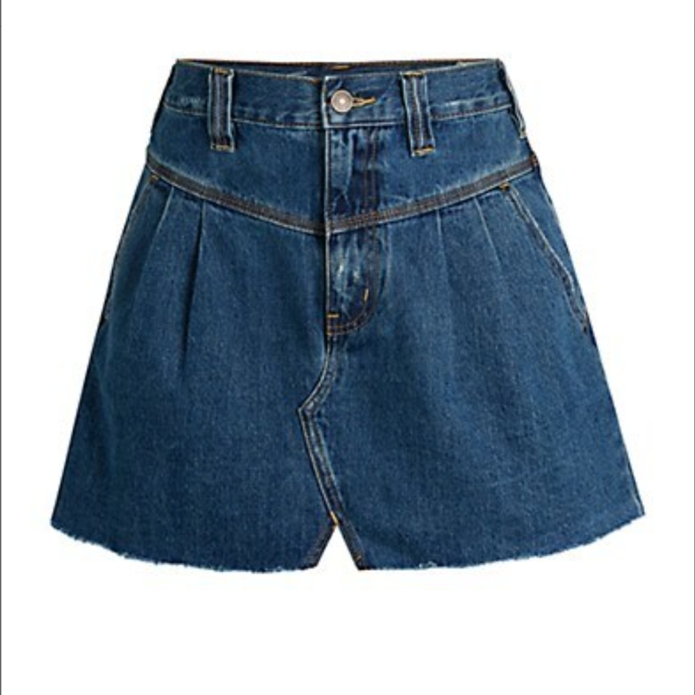 Free People Sidecar Denim Skirt